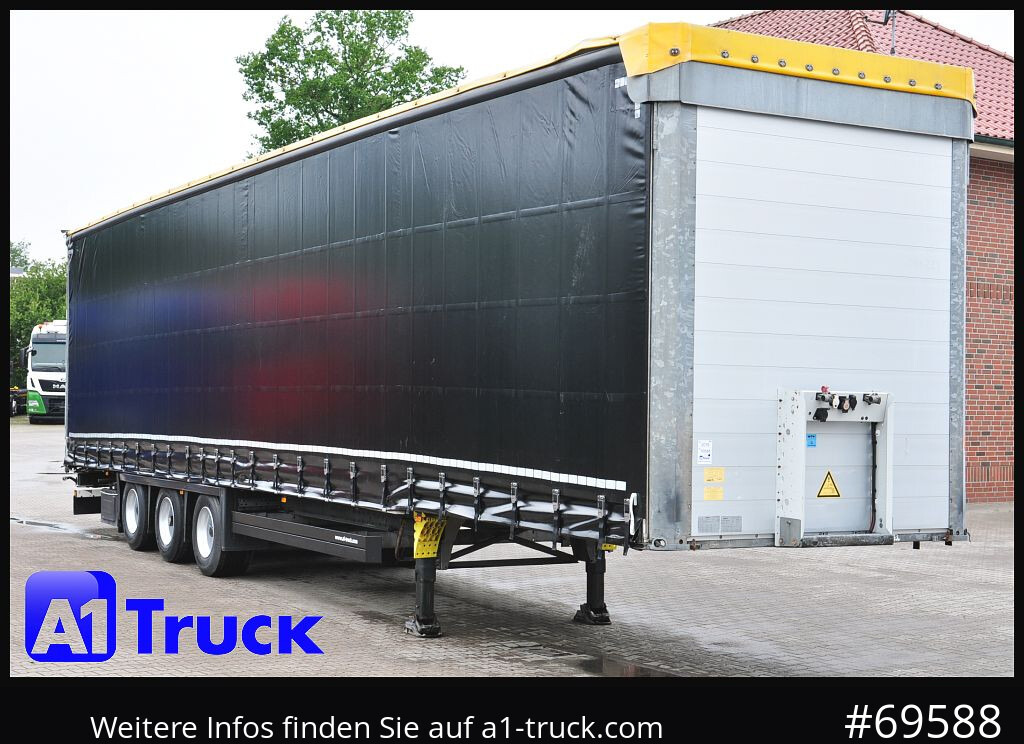 SCHMITZ SCS 24, Mega, BPW, verzinkt neue Plane. - Semi-reboque de lona: foto 1 SCHMITZ SCS 24, Mega, BPW, verzinkt neue Plane. - Semi-reboque de lona: foto 1