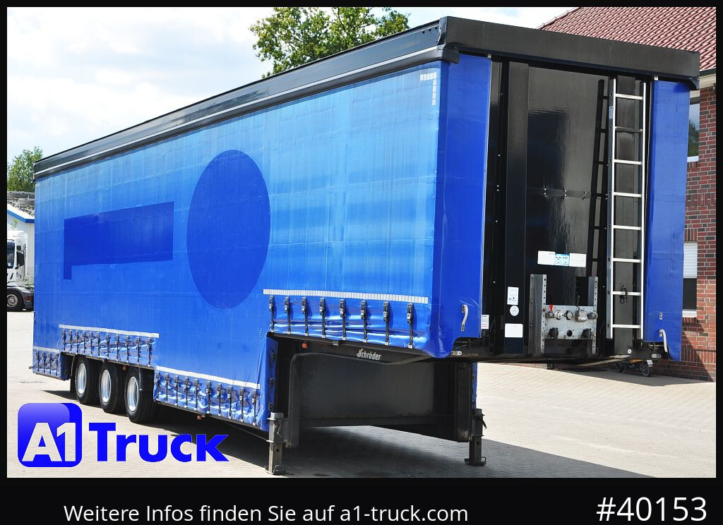 SCHROEDER,WIESMOOR Schröder Jumbo Hubdach, Getränkeauflieger - Semi-reboque transporte de bebidas: foto 1 SCHROEDER,WIESMOOR Schröder Jumbo Hubdach, Getränkeauflieger - Semi-reboque transporte de bebidas: foto 1