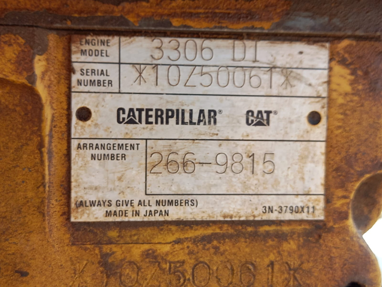 Caterpillar 3306 DI MOTORE 3306 DI - REVISIONATO - Motor e peças por Máquina de construção: foto 2 Caterpillar 3306 DI MOTORE 3306 DI - REVISIONATO - Motor e peças por Máquina de construção: foto 2