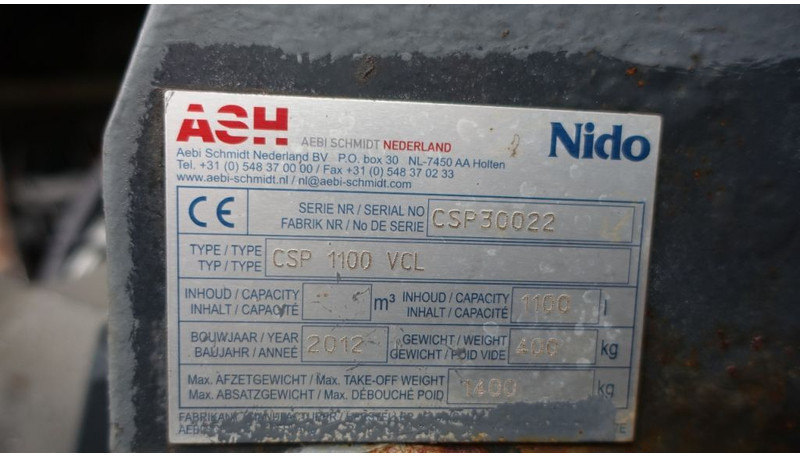 Schmidt Nido CSP 100 Sproeimachine - Espalhador de areia/ Sal: foto 2 Schmidt Nido CSP 100 Sproeimachine - Espalhador de areia/ Sal: foto 2