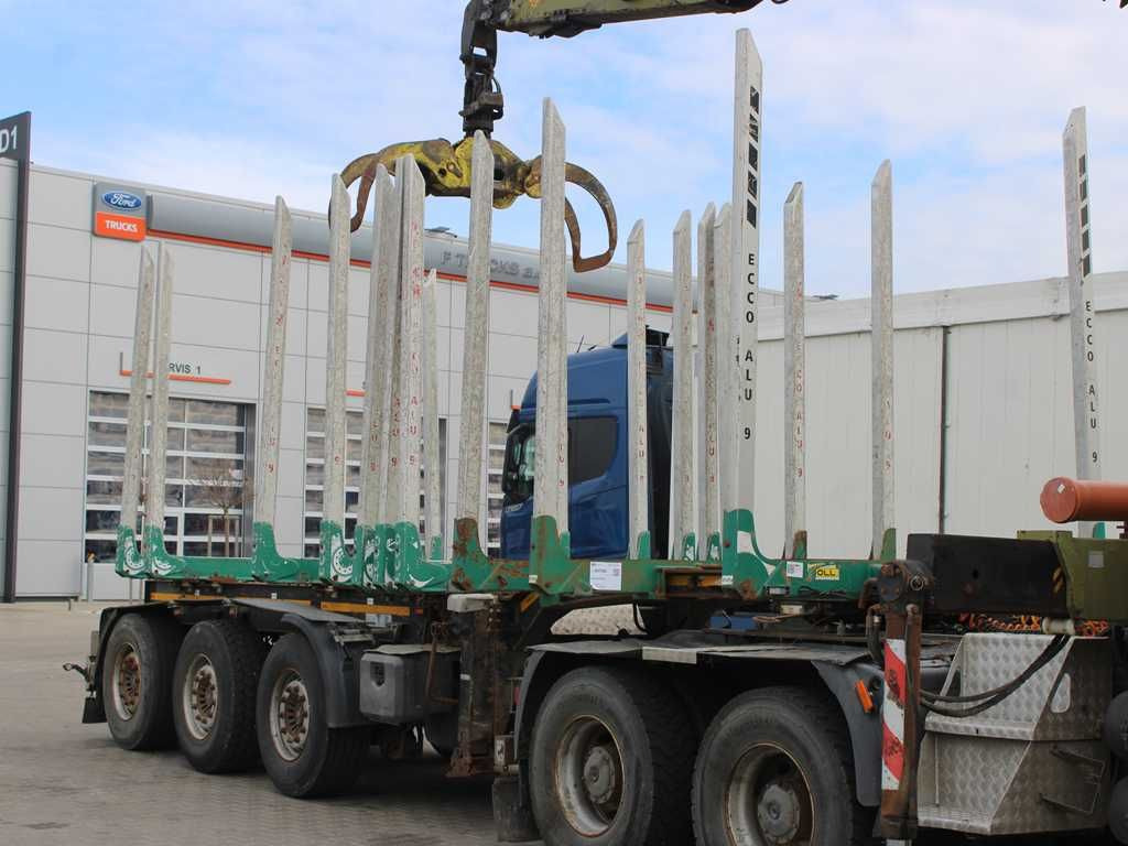 DOLL H3S-14H9, SAF, 2X LIFTING AXLE, EXPANDABLE - Semi-reboque transporte de madeira: foto 2 DOLL H3S-14H9, SAF, 2X LIFTING AXLE, EXPANDABLE - Semi-reboque transporte de madeira: foto 2