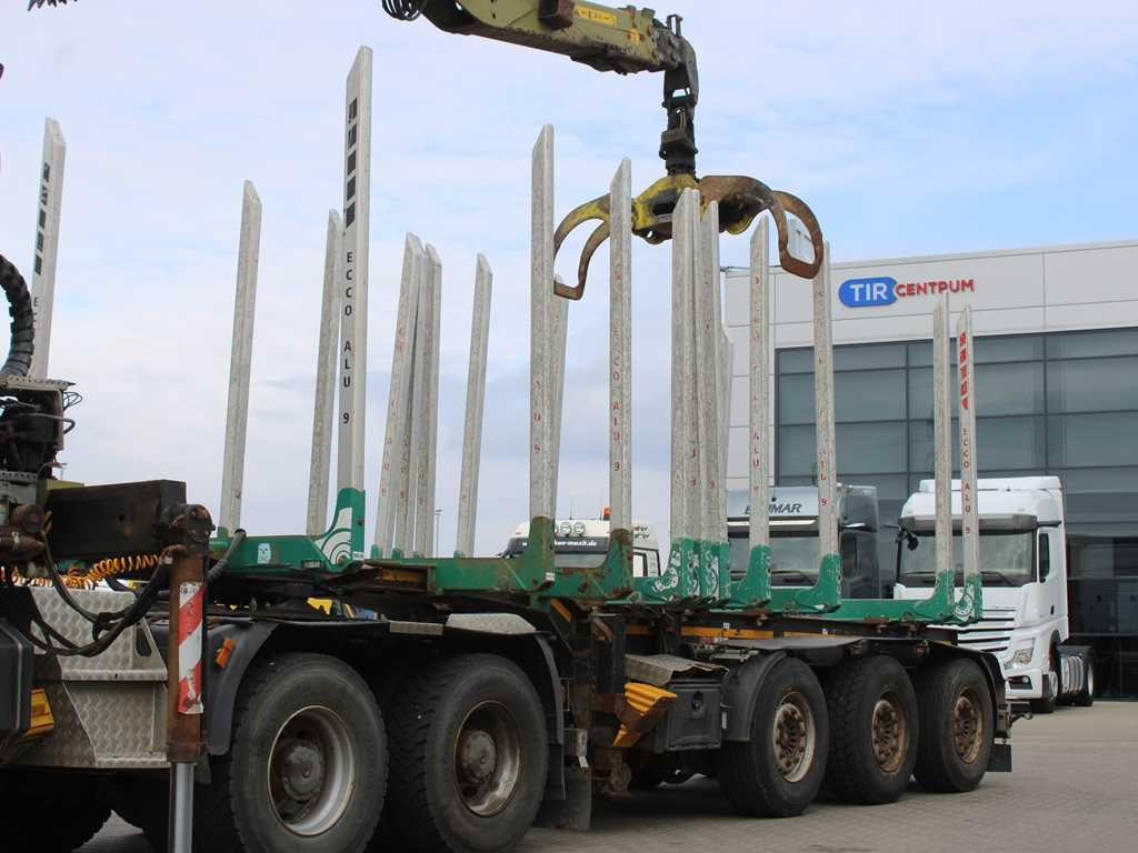 DOLL H3S-14H9, SAF, 2X LIFTING AXLE, EXPANDABLE - Semi-reboque transporte de madeira: foto 1 DOLL H3S-14H9, SAF, 2X LIFTING AXLE, EXPANDABLE - Semi-reboque transporte de madeira: foto 1