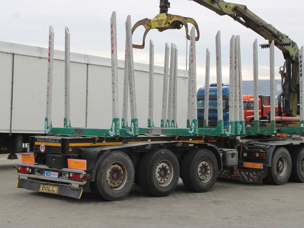 DOLL H3S-14H9, SAF AXLES, 2X LIFT AXLE, EXTENSION - Semi-reboque transporte de madeira: foto 4 DOLL H3S-14H9, SAF AXLES, 2X LIFT AXLE, EXTENSION - Semi-reboque transporte de madeira: foto 4