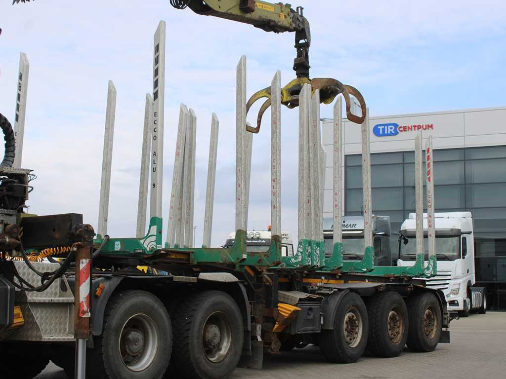 DOLL H3S-14H9, SAF AXLES, 2X LIFT AXLE, EXTENSION - Semi-reboque transporte de madeira: foto 1 DOLL H3S-14H9, SAF AXLES, 2X LIFT AXLE, EXTENSION - Semi-reboque transporte de madeira: foto 1