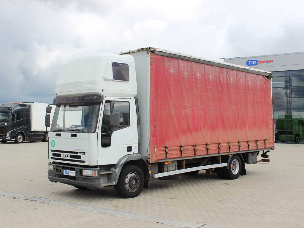 Iveco EUROCARGO ML 120 E, EURO 3, SLEEPING BODY, HYDRAULIC FRONT - Camião de lona: foto 1 Iveco EUROCARGO ML 120 E, EURO 3, SLEEPING BODY, HYDRAULIC FRONT - Camião de lona: foto 1
