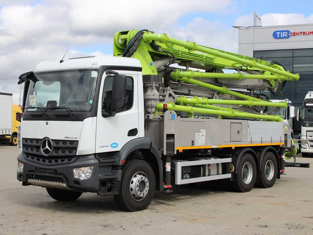 Mercedes-Benz ACTROS 2840, 6X4, Car pump ZOOMLION ZL36X-5Z - Autobomba de betão: foto 1 Mercedes-Benz ACTROS 2840, 6X4, Car pump ZOOMLION ZL36X-5Z - Autobomba de betão: foto 1