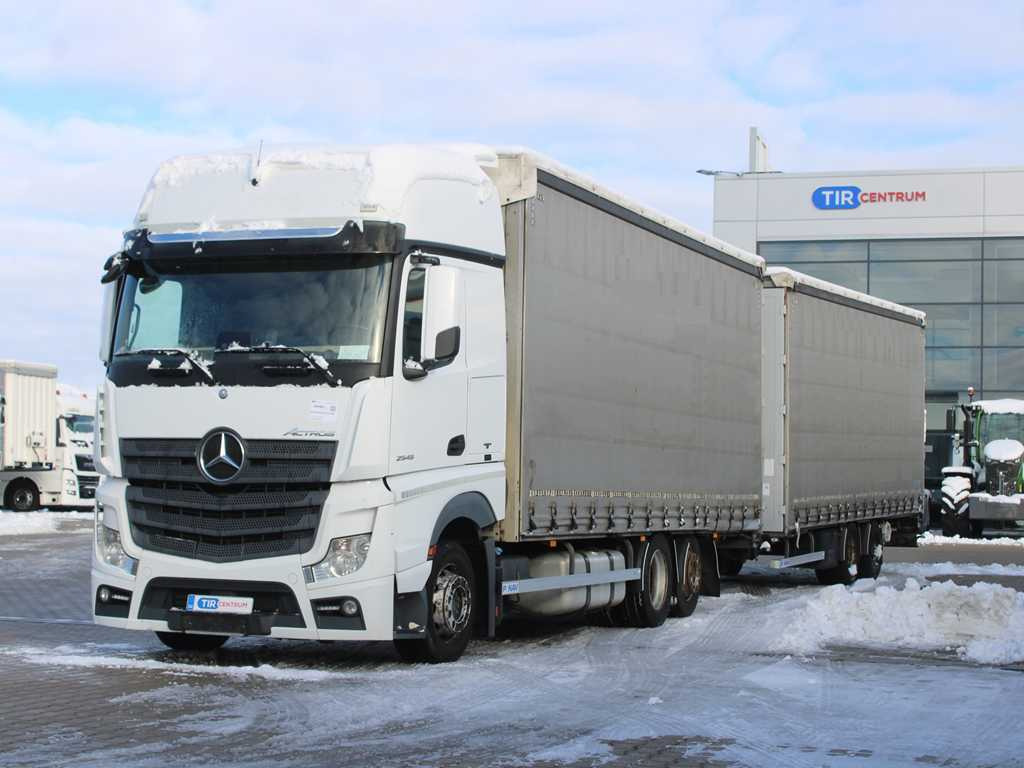 Mercedes-Benz Actros 2545, 6X2, EURO 6, AIR SUSPENSION, DRIVE-THROUGH + PANAV - Camião de lona: foto 1 Mercedes-Benz Actros 2545, 6X2, EURO 6, AIR SUSPENSION, DRIVE-THROUGH + PANAV - Camião de lona: foto 1