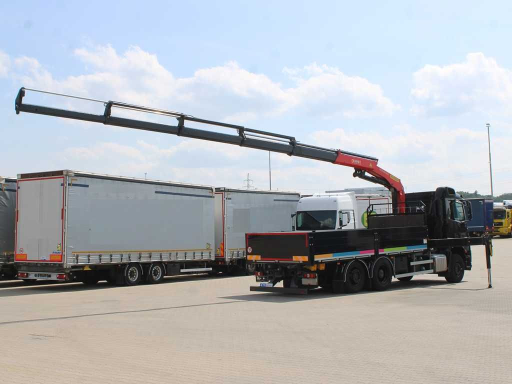 Mercedes-Benz Arocs 2542, 6X2, EURO 6, CAMERA, PALFINGER PK 24 - Camião de caixa aberta/ Plataforma, Camião grua: foto 3 Mercedes-Benz Arocs 2542, 6X2, EURO 6, CAMERA, PALFINGER PK 24 - Camião de caixa aberta/ Plataforma, Camião grua: foto 3