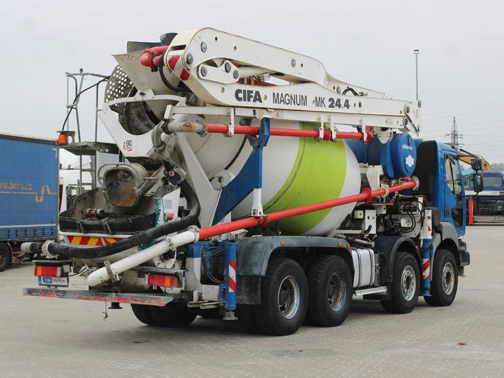 Renault KERAX 420, EURO 3, 7m3, 8X4, CIFA MAGNUM MK 24.4 CONCRETE PUMP - Autobetoneira com bomba: foto 4 Renault KERAX 420, EURO 3, 7m3, 8X4, CIFA MAGNUM MK 24.4 CONCRETE PUMP - Autobetoneira com bomba: foto 4