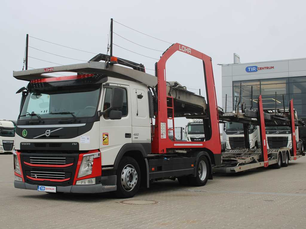 Volvo FM 460, EURO 6, VEB+, INDEPENDENT AIR CONDITIONING, + LOHR (2006) - Camião transporte de veículos: foto 1 Volvo FM 460, EURO 6, VEB+, INDEPENDENT AIR CONDITIONING, + LOHR (2006) - Camião transporte de veículos: foto 1