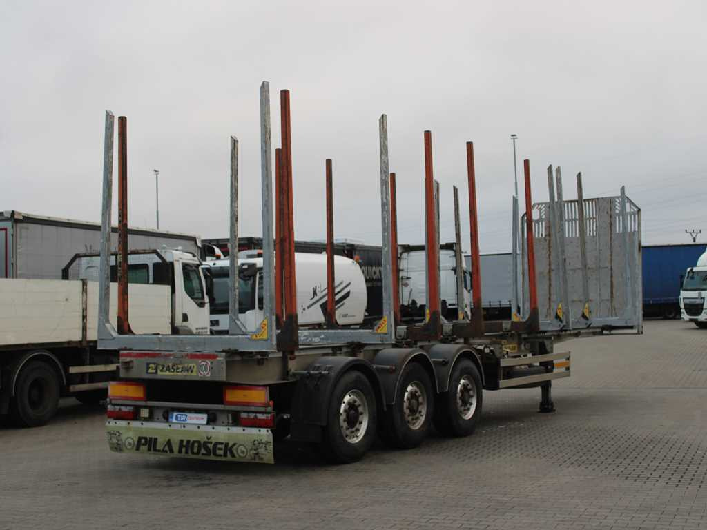 ZASŁAW D-651A, 2x LIFTING AXLE - Semi-reboque transporte de madeira: foto 3 ZASŁAW D-651A, 2x LIFTING AXLE - Semi-reboque transporte de madeira: foto 3