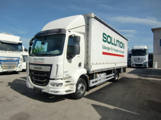DAF LF 260 16 Tonner Plane mit LBW, Automatik, E6, - Camião de lona: foto 1 DAF LF 260 16 Tonner Plane mit LBW, Automatik, E6, - Camião de lona: foto 1