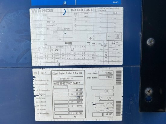 Semi-reboque de lona Kögel SN 24 Mega, Varios, Edscha-Verdeck: foto 7 Semi-reboque de lona Kögel SN 24 Mega, Varios, Edscha-Verdeck: foto 7
