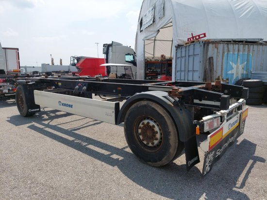 Krone AZ 18, Standard-Lafette Krone-Achsen, - Reboque transportador de contêineres/ Caixa móvel: foto 4 Krone AZ 18, Standard-Lafette Krone-Achsen, - Reboque transportador de contêineres/ Caixa móvel: foto 4