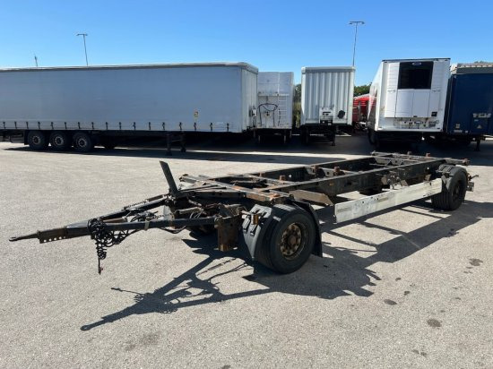 Krone AZW, Maxi BDF-Lafette, BPW-Achsen - Reboque transportador de contêineres/ Caixa móvel: foto 1 Krone AZW, Maxi BDF-Lafette, BPW-Achsen - Reboque transportador de contêineres/ Caixa móvel: foto 1