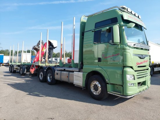 MAN TGX 26.500 6x4x4 Holztransporter, Motor Neu - Camião de transporte de madeira, Camião grua: foto 2 MAN TGX 26.500 6x4x4 Holztransporter, Motor Neu - Camião de transporte de madeira, Camião grua: foto 2