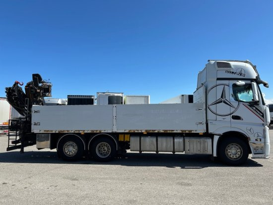Mercedes-Benz Actros 2545 L 6x2, Retarder, Pritsche, Hiab XS 166 D-4 PRO, E5 - Camião de caixa aberta/ Plataforma, Camião grua: foto 4 Mercedes-Benz Actros 2545 L 6x2, Retarder, Pritsche, Hiab XS 166 D-4 PRO, E5 - Camião de caixa aberta/ Plataforma, Camião grua: foto 4