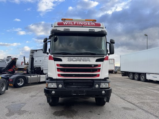 Scania G490 6X6  Blatt-Blatt Penz Kran 12.Z8.70 - Camião de transporte de madeira, Camião grua: foto 2 Scania G490 6X6  Blatt-Blatt Penz Kran 12.Z8.70 - Camião de transporte de madeira, Camião grua: foto 2
