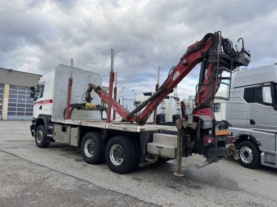 Scania G490 6X6 Blatt-Blatt Penz Kran 12.Z8.70 - Camião de transporte de madeira, Camião grua: foto 4 Scania G490 6X6 Blatt-Blatt Penz Kran 12.Z8.70 - Camião de transporte de madeira, Camião grua: foto 4