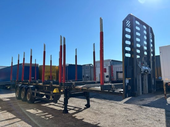 Schwarzmüller Holzauflieger, 8 Rungenpaare, SAF-Achsen, Liftachse - Semi-reboque transporte de madeira: foto 3 Schwarzmüller Holzauflieger, 8 Rungenpaare, SAF-Achsen, Liftachse - Semi-reboque transporte de madeira: foto 3