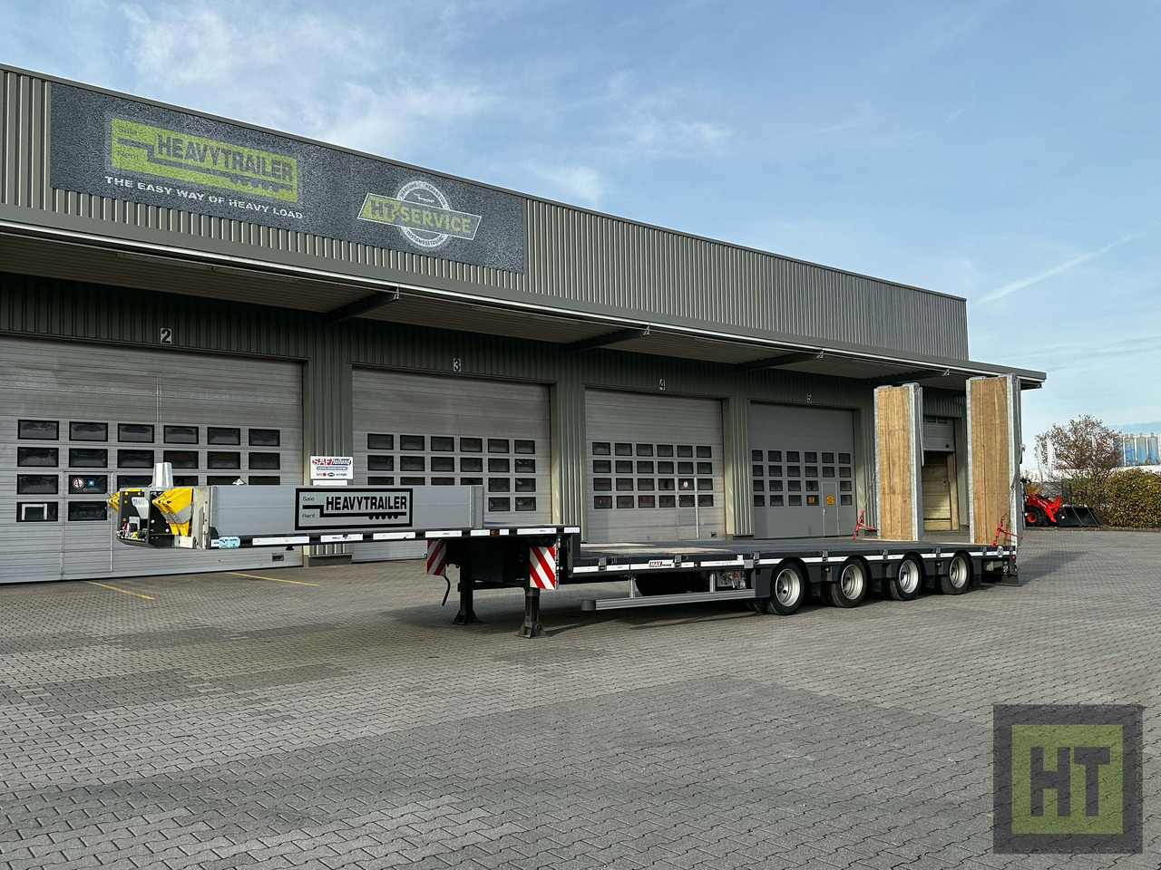 Faymonville MAX Trailer 4-Achs-Mega-Tele-Semi mit Rampen - Semi-reboque baixa: foto 4 Faymonville MAX Trailer 4-Achs-Mega-Tele-Semi mit Rampen - Semi-reboque baixa: foto 4