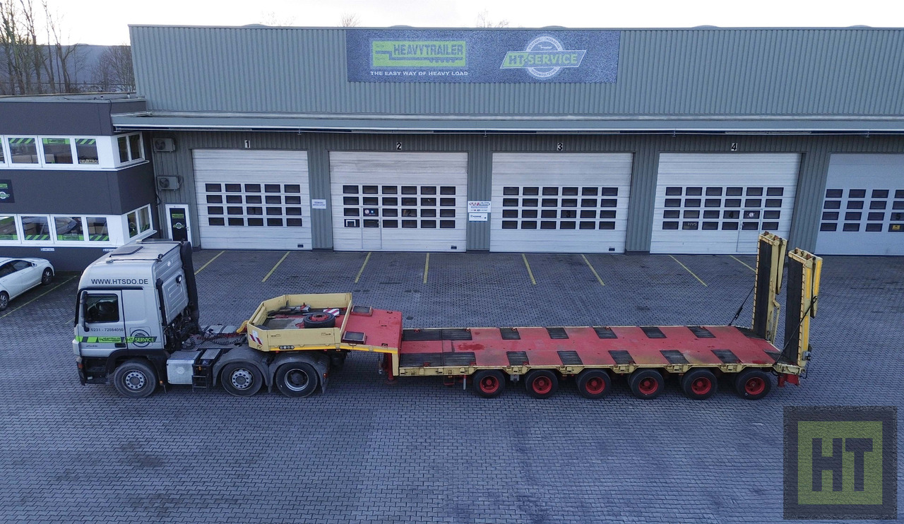 Goldhofer 6-Achs-Tele-Semi mit hydr. Rampen-zwangsgelenkt - Semi-reboque baixa: foto 2 Goldhofer 6-Achs-Tele-Semi mit hydr. Rampen-zwangsgelenkt - Semi-reboque baixa: foto 2