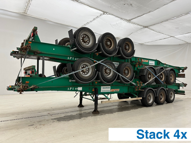 Fruehauf 4 x Skelet 2 x 20-40 ft* - Semi-reboque transportador de contêineres/ Caixa móvel: foto 1 Fruehauf 4 x Skelet 2 x 20-40 ft* - Semi-reboque transportador de contêineres/ Caixa móvel: foto 1