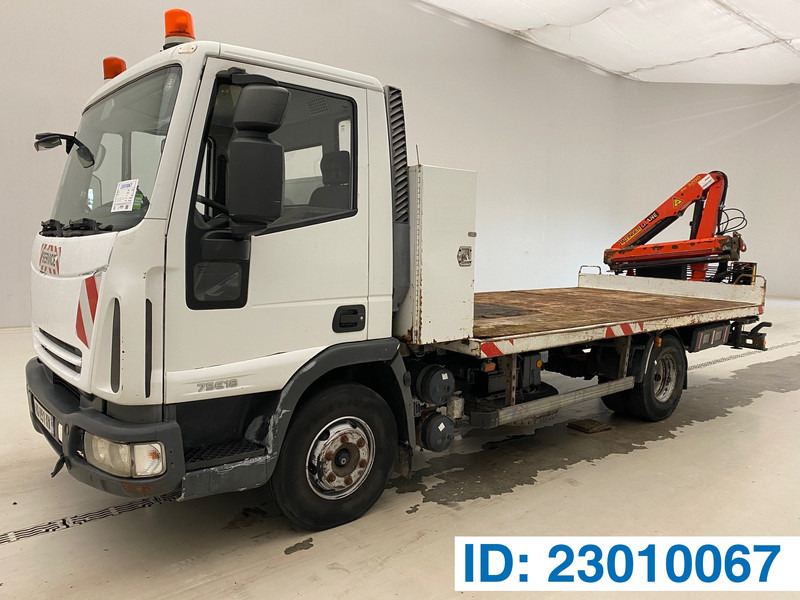 Iveco 75E18* - Camião de caixa aberta/ Plataforma, Camião grua: foto 1 Iveco 75E18* - Camião de caixa aberta/ Plataforma, Camião grua: foto 1