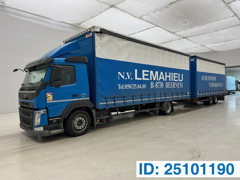 Volvo FM 330 + A&D Aanhanger - Camião de lona: foto 1 Volvo FM 330 + A&D Aanhanger - Camião de lona: foto 1