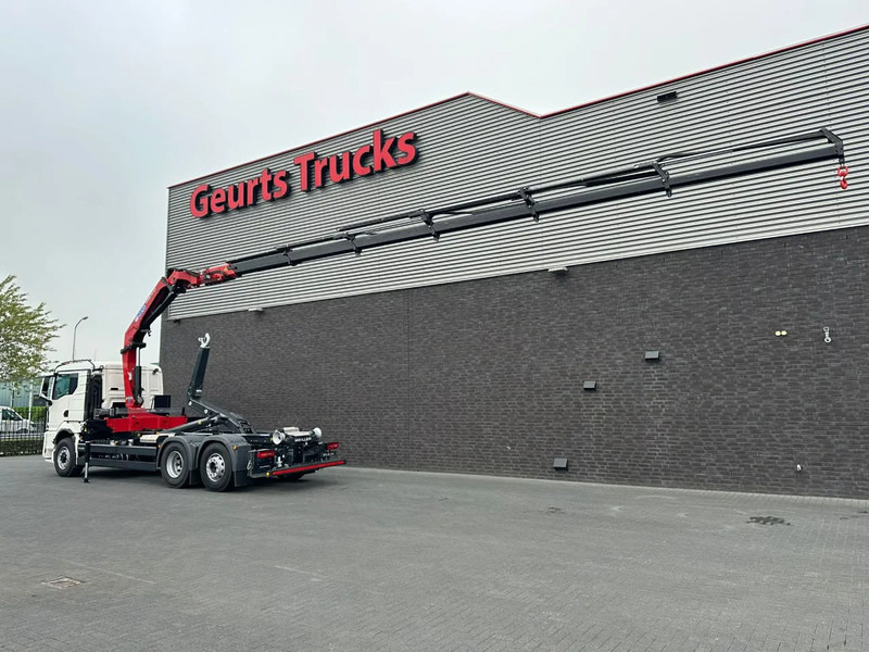 Camião polibenne, Camião grua MAN TGS 26.520 6X4H-4 BL NEW MODEL + MEILLER HAAKARMSYSTEEM + HMF 2320 K6-RCS KRAAN/KRAN/CRANE/GRUA: foto 7 Camião polibenne, Camião grua MAN TGS 26.520 6X4H-4 BL NEW MODEL + MEILLER HAAKARMSYSTEEM + HMF 2320 K6-RCS KRAAN/KRAN/CRANE/GRUA: foto 7