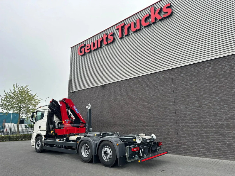 Camião polibenne, Camião grua MAN TGS 26.520 6X4H-4 BL NEW MODEL + MEILLER HAAKARMSYSTEEM + HMF 2320 K6-RCS KRAAN/KRAN/CRANE/GRUA: foto 11 Camião polibenne, Camião grua MAN TGS 26.520 6X4H-4 BL NEW MODEL + MEILLER HAAKARMSYSTEEM + HMF 2320 K6-RCS KRAAN/KRAN/CRANE/GRUA: foto 11