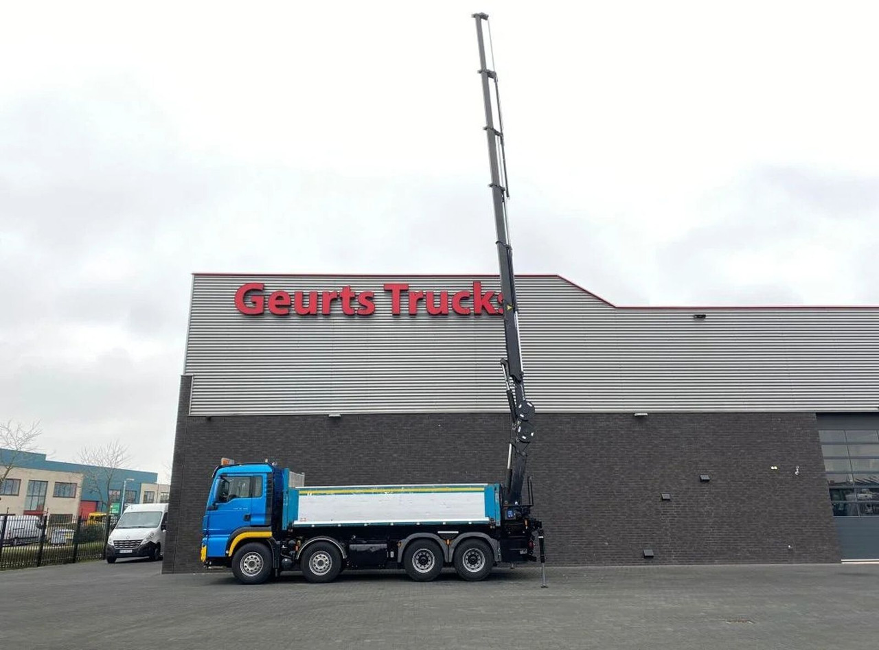 MAN TGS 35.480 8X4 KIPPER/TIPPER + HMF 2620-K5 KRAAN - Camião basculante, Camião grua: foto 3 MAN TGS 35.480 8X4 KIPPER/TIPPER + HMF 2620-K5 KRAAN - Camião basculante, Camião grua: foto 3