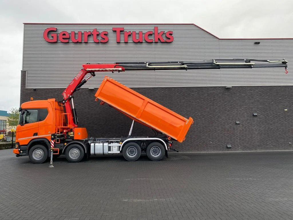 Scania R650 V8 NGS XT 8X4 + KIPPER + FASSI F275A.2.25 K - Camião basculante, Camião grua: foto 1 Scania R650 V8 NGS XT 8X4 + KIPPER + FASSI F275A.2.25 K - Camião basculante, Camião grua: foto 1