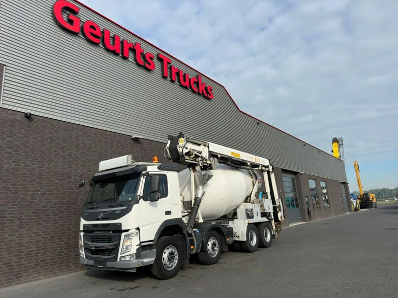 Volvo FM 410 8X4 + STETTER 9 M3 MIXER/MISCHER + THEAM 15 M TRANSPORTBAND/BELT - Camião betoneira: foto 2 Volvo FM 410 8X4 + STETTER 9 M3 MIXER/MISCHER + THEAM 15 M TRANSPORTBAND/BELT - Camião betoneira: foto 2
