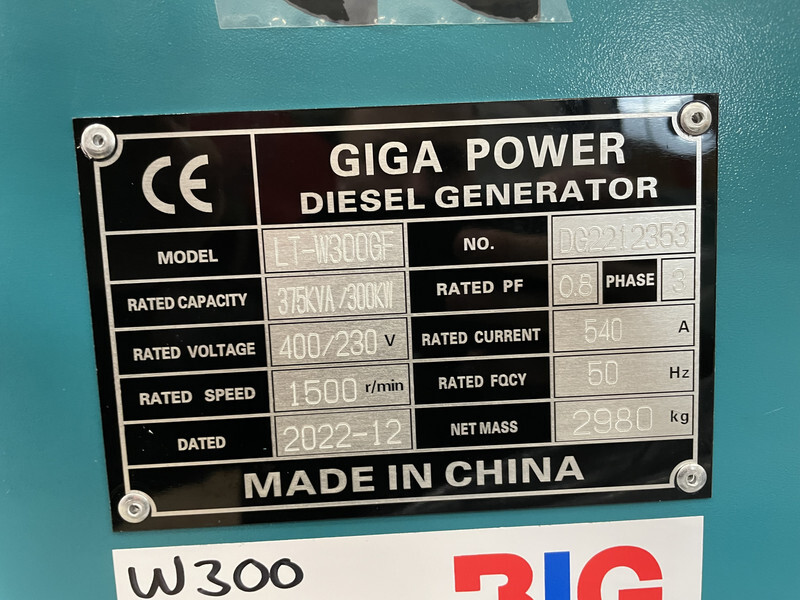 Gerador elétrico Giga power 375 kVA LT-W300GF silent generator set: foto 11