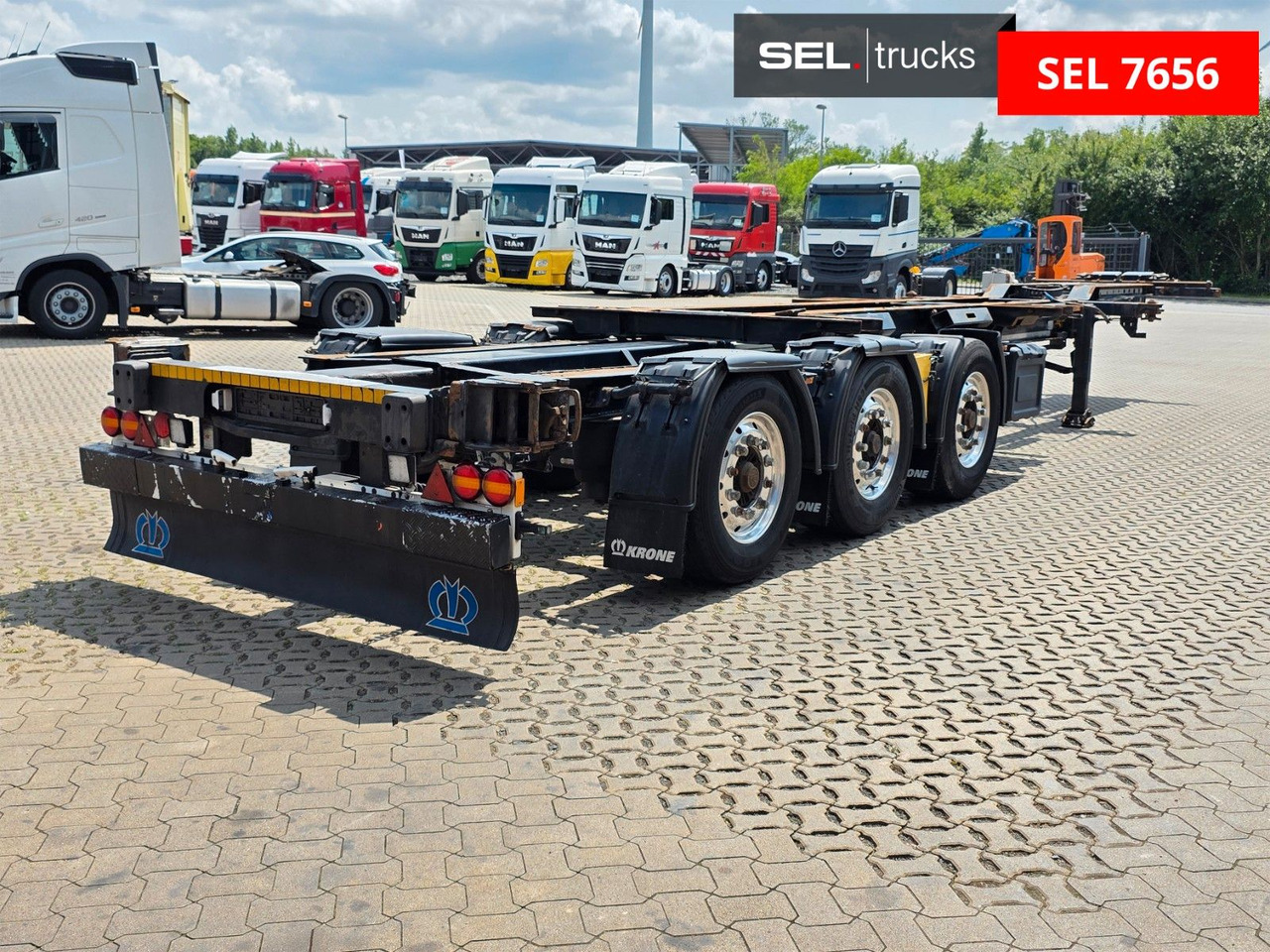 Krone SD / Teleskop / Alu-Felgen / Liftachse - Semi-reboque transportador de contêineres/ Caixa móvel: foto 5 Krone SD / Teleskop / Alu-Felgen / Liftachse - Semi-reboque transportador de contêineres/ Caixa móvel: foto 5