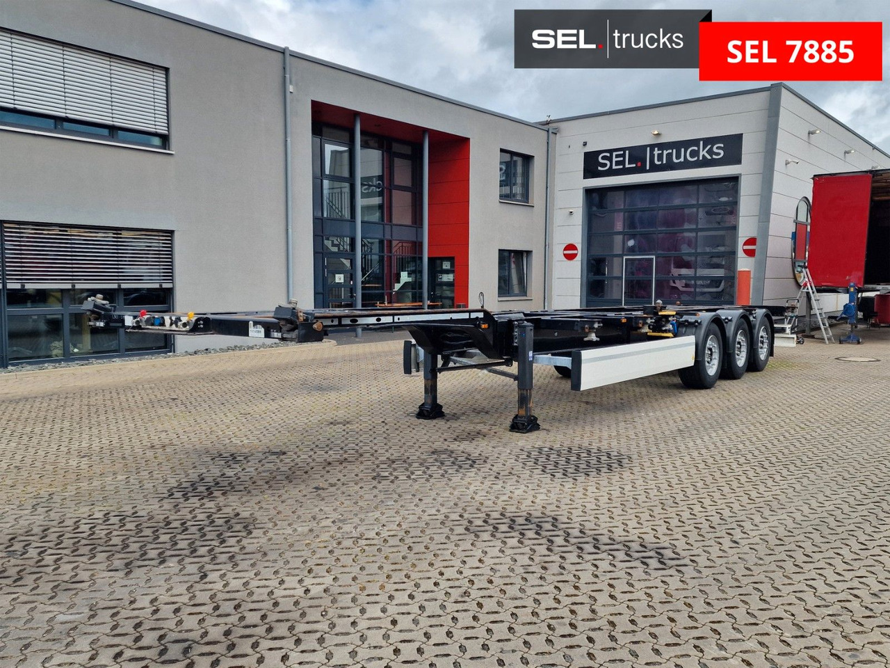 Krone SD / Teleskop / Liftachse - Semi-reboque transportador de contêineres/ Caixa móvel: foto 1 Krone SD / Teleskop / Liftachse - Semi-reboque transportador de contêineres/ Caixa móvel: foto 1