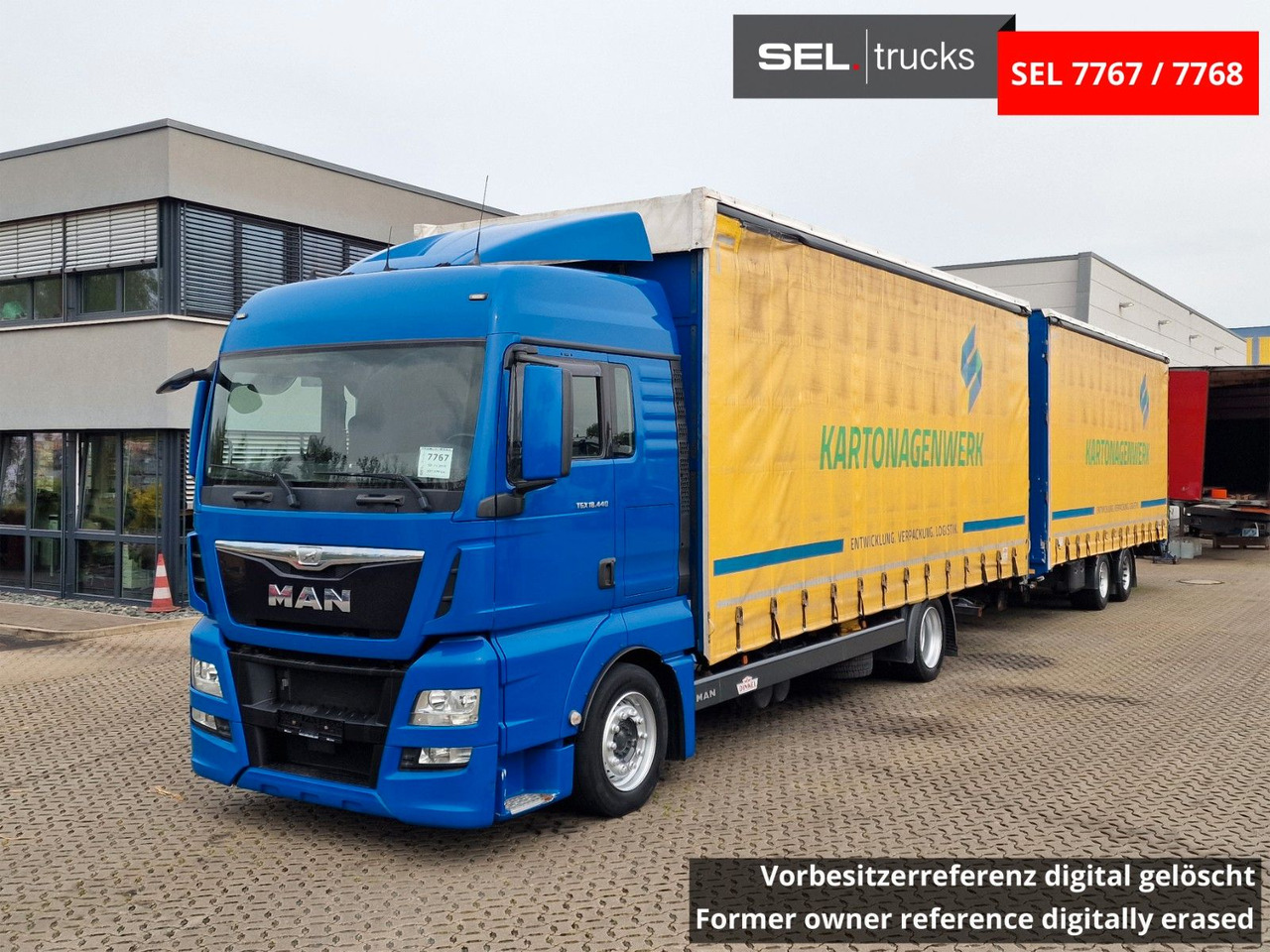 MAN TGX 18.440 4X2 LL-U /Intarder/Hubdach/Durchlade - Camião de lona: foto 1 MAN TGX 18.440 4X2 LL-U /Intarder/Hubdach/Durchlade - Camião de lona: foto 1