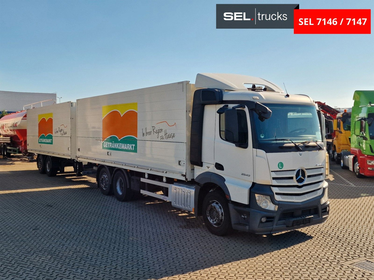 Mercedes-Benz Actros 2543 / Retarder / Lenkachse / Liftachse - Camião transporte de bebidas: foto 3 Mercedes-Benz Actros 2543 / Retarder / Lenkachse / Liftachse - Camião transporte de bebidas: foto 3