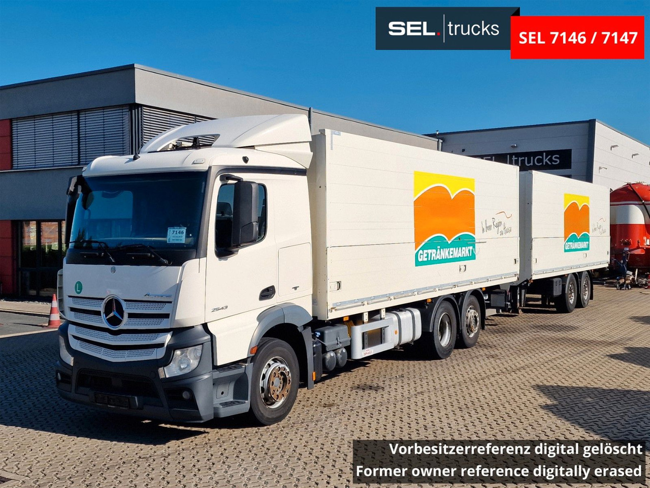 Mercedes-Benz Actros 2543 / Retarder / Lenkachse / Liftachse - Camião transporte de bebidas: foto 1 Mercedes-Benz Actros 2543 / Retarder / Lenkachse / Liftachse - Camião transporte de bebidas: foto 1