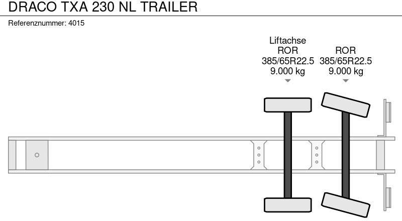 Semi-reboque de lona DRACO TXA 230 NL TRAILER: foto 20 Semi-reboque de lona DRACO TXA 230 NL TRAILER: foto 20