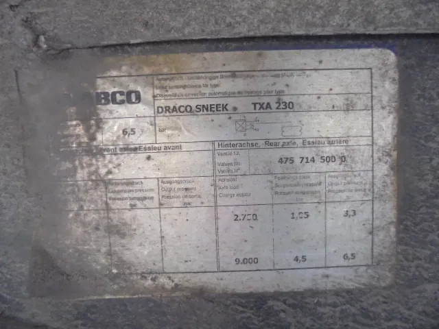 Semi-reboque de lona DRACO TXA 230 NL TRAILER: foto 6 Semi-reboque de lona DRACO TXA 230 NL TRAILER: foto 6