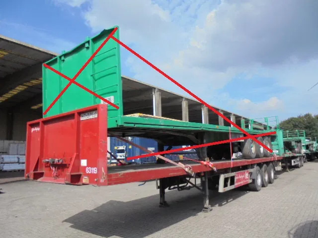 Fruehauf ONCR 39-327 A - Semi-reboque plataforma/ Caixa aberta: foto 1 Fruehauf ONCR 39-327 A - Semi-reboque plataforma/ Caixa aberta: foto 1