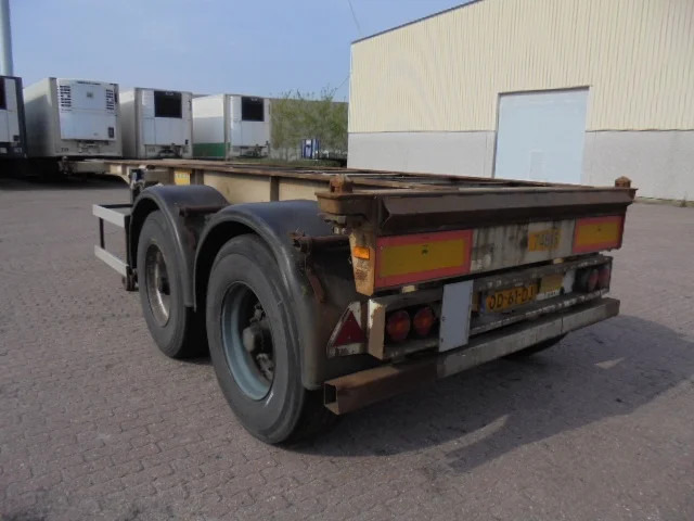 Semi-reboque transportador de contêineres/ Caixa móvel Groenewegen 20CC-15-18 STEEL SPRINGS: foto 6