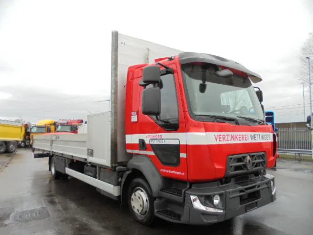 Renault Midlum 240 D12 - Camião de caixa aberta/ Plataforma, Camião grua: foto 3 Renault Midlum 240 D12 - Camião de caixa aberta/ Plataforma, Camião grua: foto 3