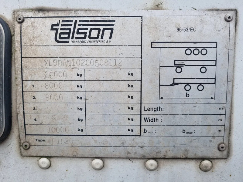 Semi-reboque furgão Talson F 1520: foto 17