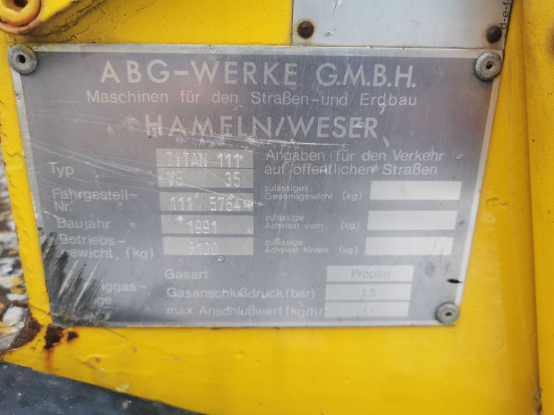 Acabadora ABG Titan 111 ABG - crawler asphalt paver: foto 11