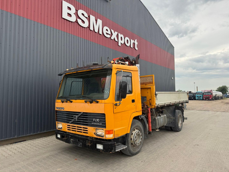 Volvo FL 10 + Palfinger PK 105 B - 3 - Camião basculante, Camião grua: foto 1 Volvo FL 10 + Palfinger PK 105 B - 3 - Camião basculante, Camião grua: foto 1