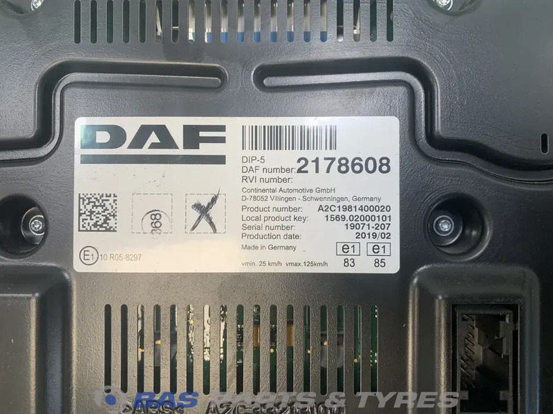DAF XF106 - Painel de instrumentos por Camião: foto 3 DAF XF106 - Painel de instrumentos por Camião: foto 3