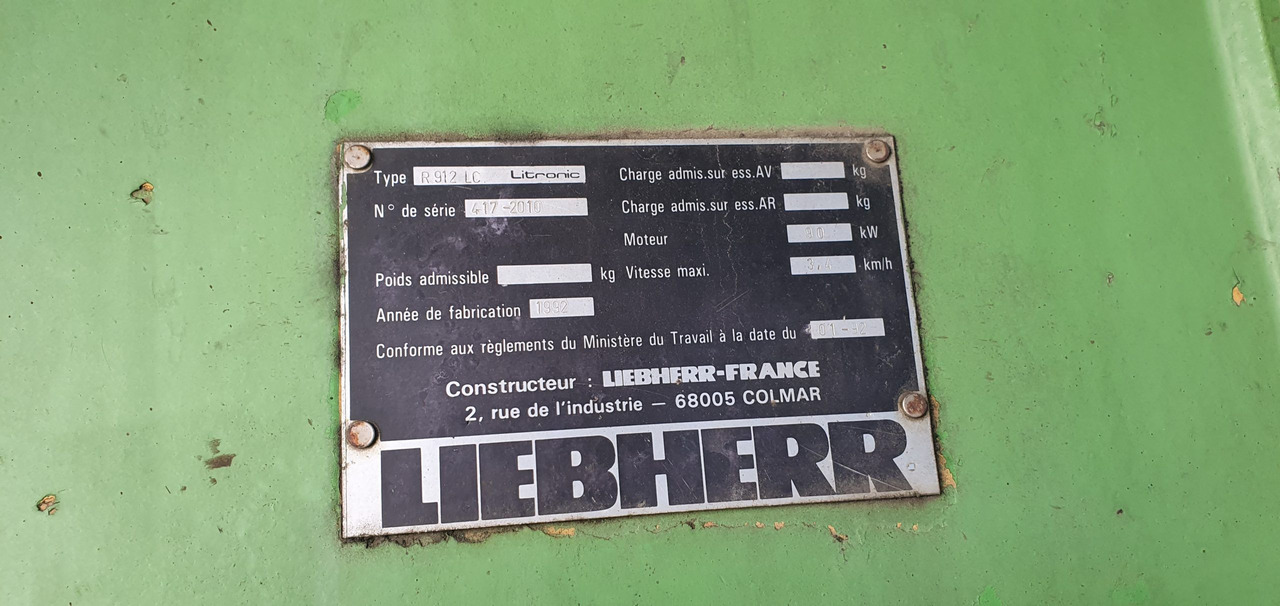 LIEBHERR R912LI - Escavadora de rastos: foto 2 LIEBHERR R912LI - Escavadora de rastos: foto 2